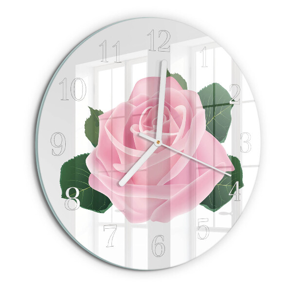 Horloge ronde Rose