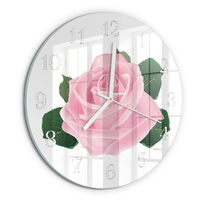 Horloge ronde Rose