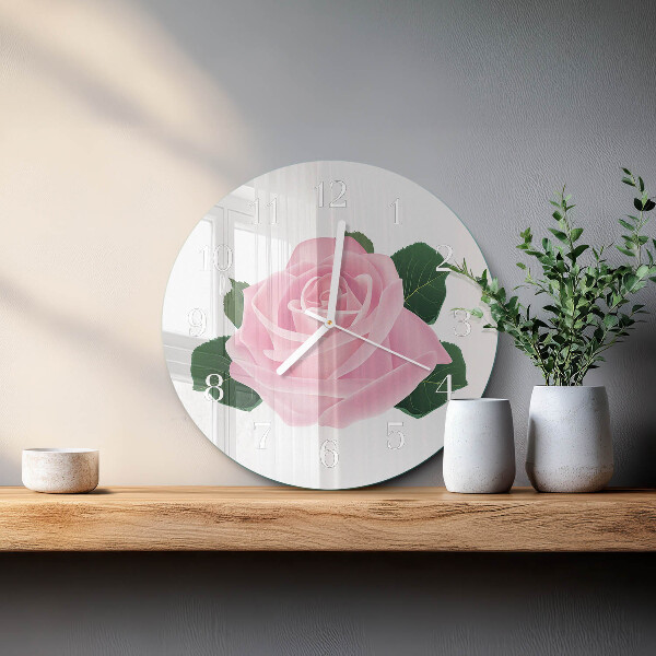 Horloge ronde Rose