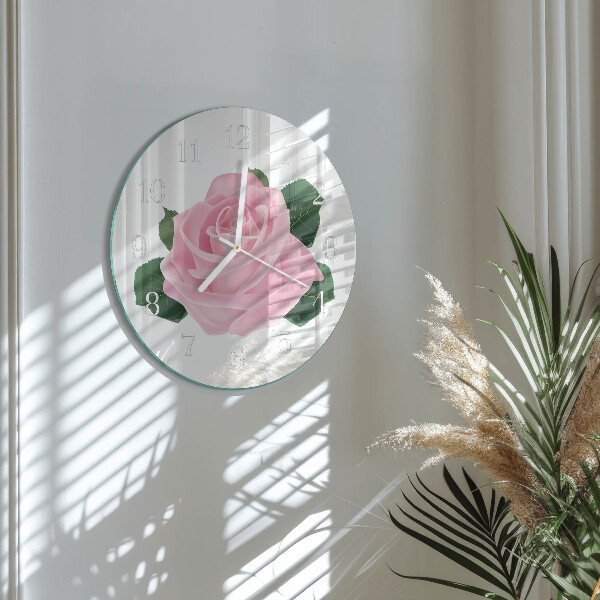 Horloge ronde Rose