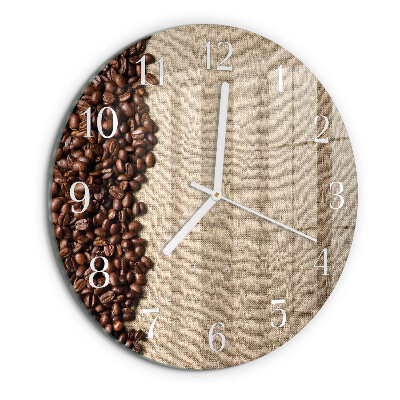 Horloge ronde Café en grains