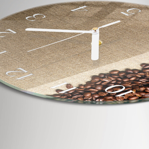 Horloge ronde Café en grains