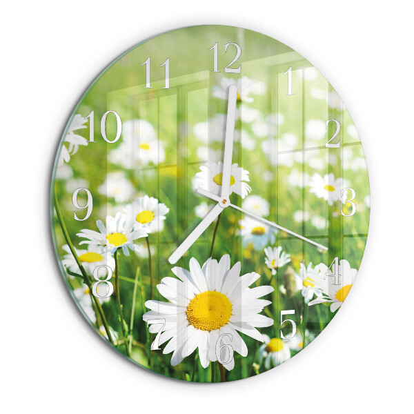 Horloge ronde Marguerites
