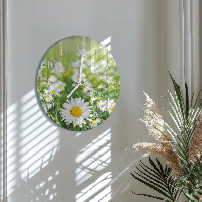 Horloge ronde Marguerites