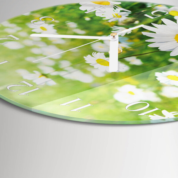 Horloge ronde Marguerites