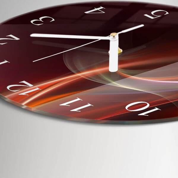 Horloge ronde Lignes abstraites