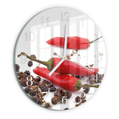 Horloge ronde piments