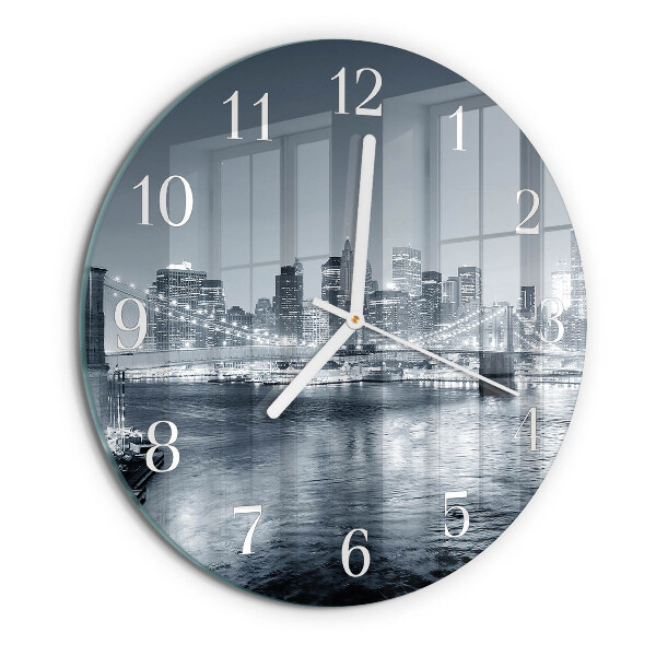 Horloge ronde Nuit de l'Horizon