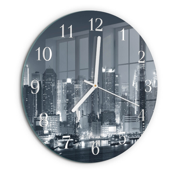 Horloge ronde Nuit de l'Horizon