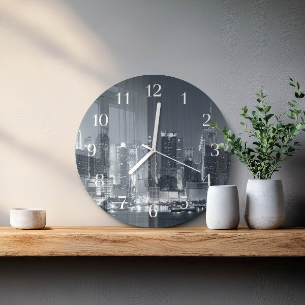 Horloge ronde Nuit de l'Horizon