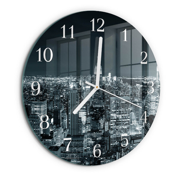 Horloge ronde Nuit de l'Horizon