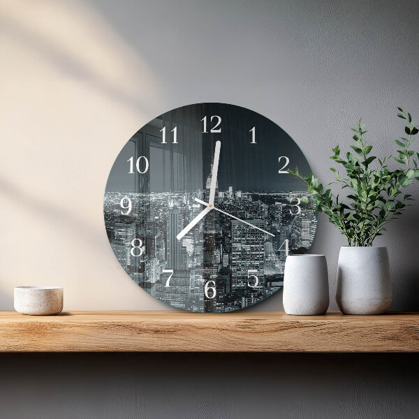 Horloge ronde Nuit de l'Horizon