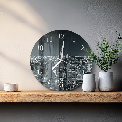 Horloge ronde Nuit de l'Horizon