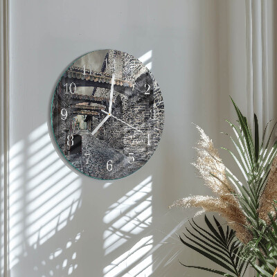 Horloge ronde Rue