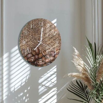 Horloge ronde Café en grains