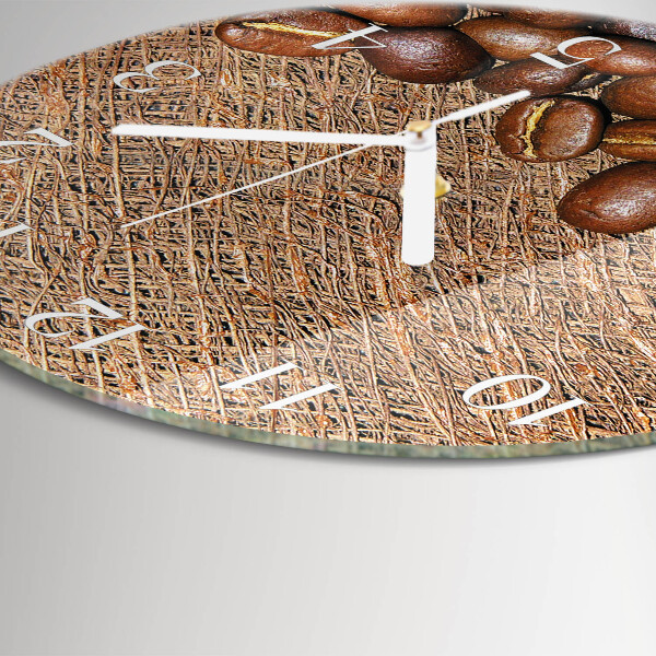 Horloge ronde Café en grains