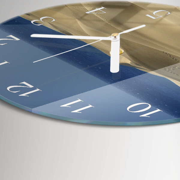 Horloge ronde Dunes marines