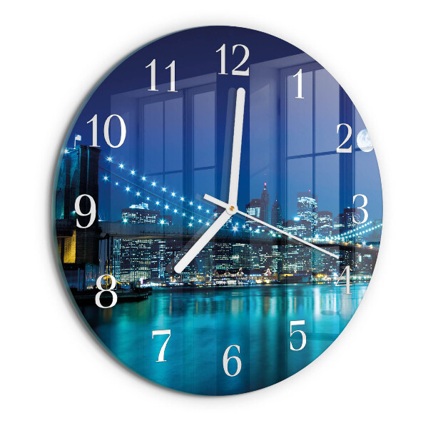 Horloge ronde Nuit de l'Horizon