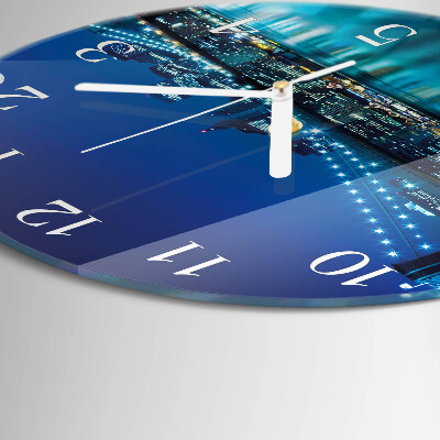 Horloge ronde Nuit de l'Horizon