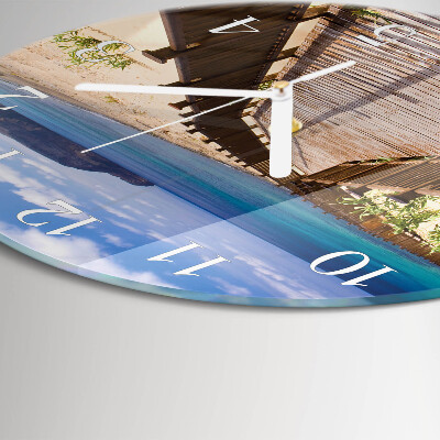 Horloge ronde Plage Mer