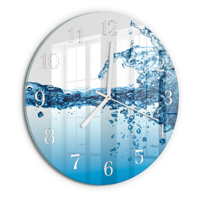 Horloge ronde Eau