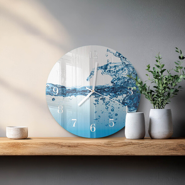 Horloge ronde Eau