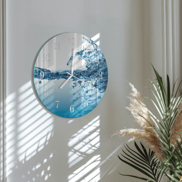 Horloge ronde Eau