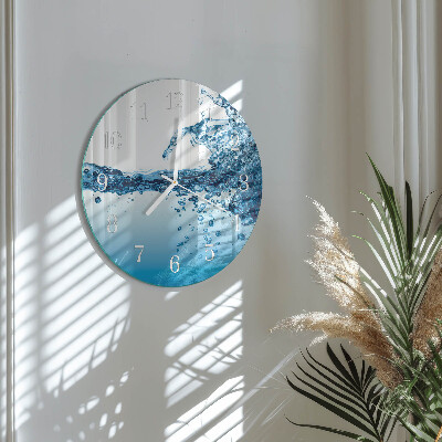 Horloge ronde Eau