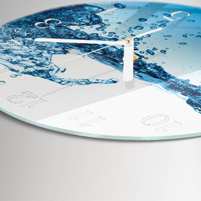 Horloge ronde Eau