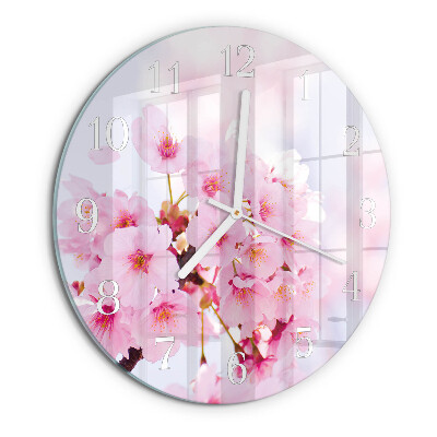 Horloge ronde Fleurs