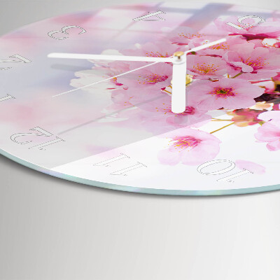 Horloge ronde Fleurs