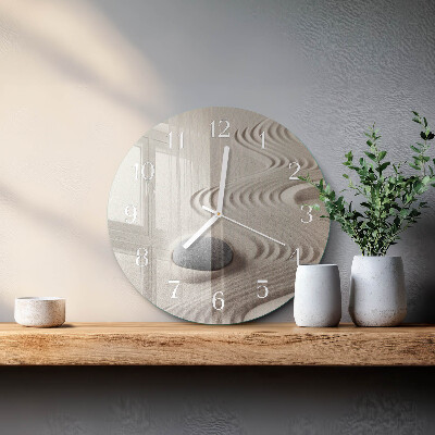 Horloge ronde Sable de pierre