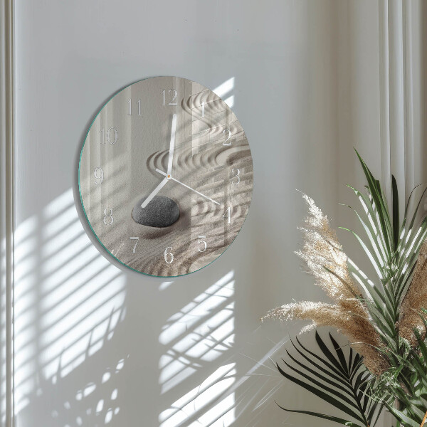 Horloge ronde Sable de pierre