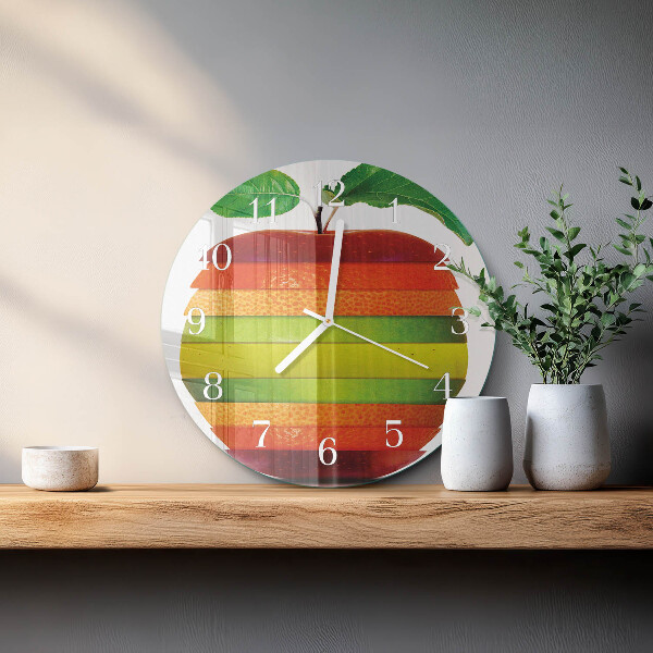 Horloge ronde Pomme