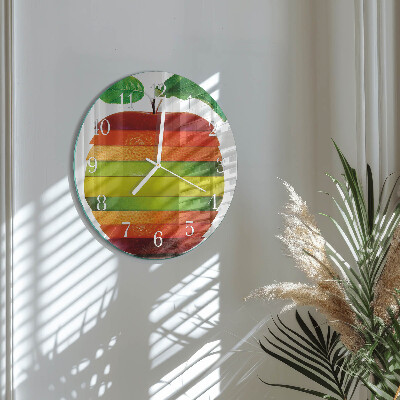 Horloge ronde Pomme