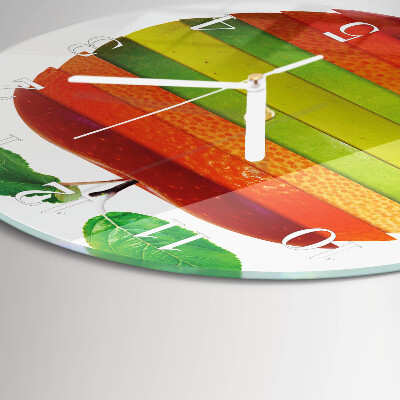 Horloge ronde Pomme