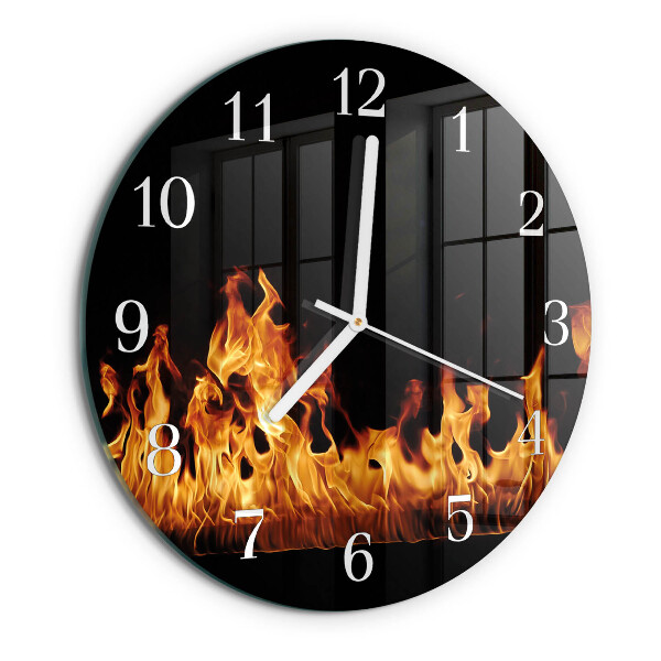 Horloge ronde Feu