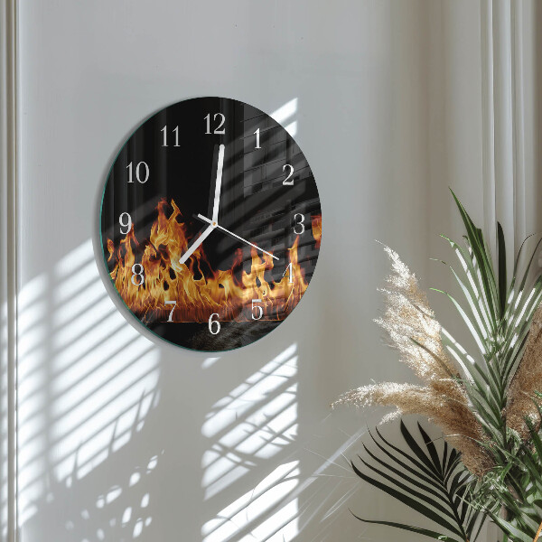 Horloge ronde Feu