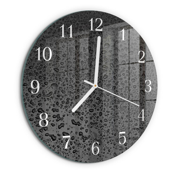 Horloge ronde Gouttes d'eau