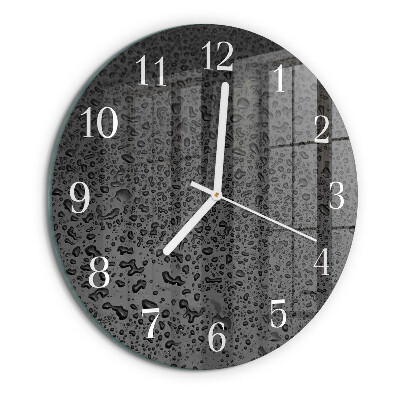 Horloge ronde Gouttes d'eau