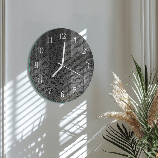 Horloge ronde Gouttes d'eau