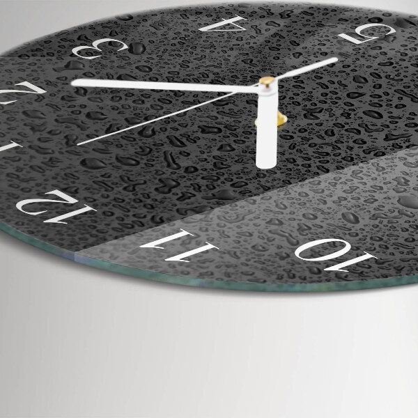 Horloge ronde Gouttes d'eau