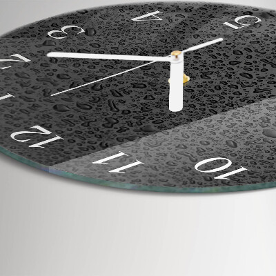Horloge ronde Gouttes d'eau