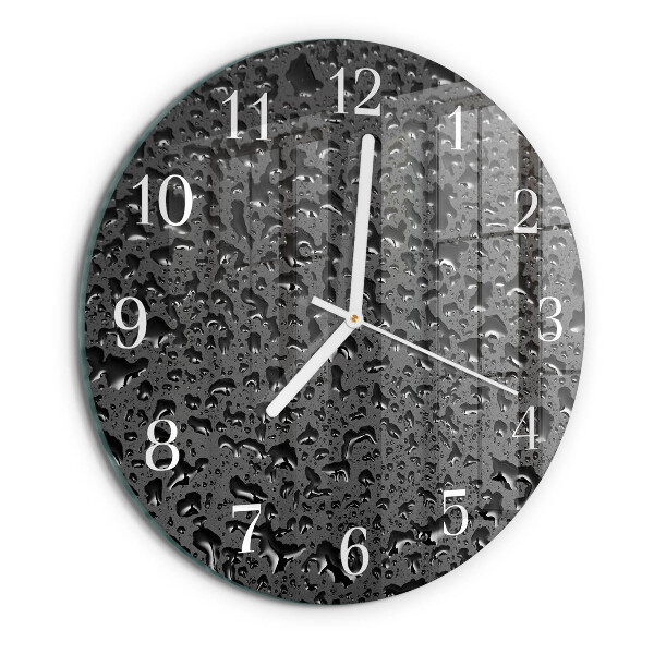 Horloge ronde Gouttes d'eau