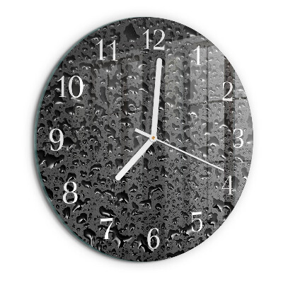Horloge ronde Gouttes d'eau