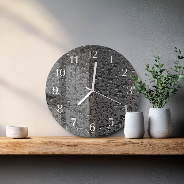Horloge ronde Gouttes d'eau