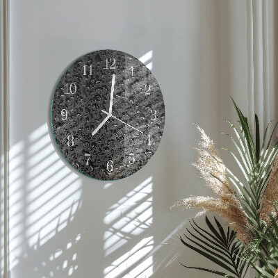 Horloge ronde Gouttes d'eau