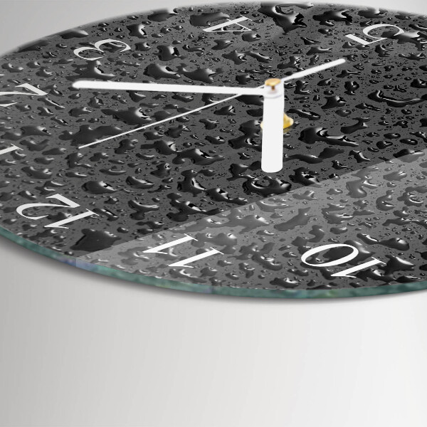 Horloge ronde Gouttes d'eau