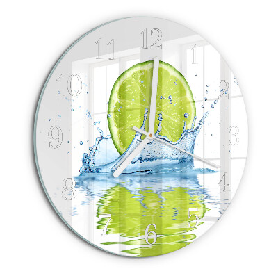Horloge ronde Eau de chaux