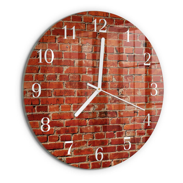 Horloge ronde Mur de briques
